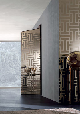 Межкомнатная дверь GRADDOOR AL05 Зеркало (Скрытая коробка)